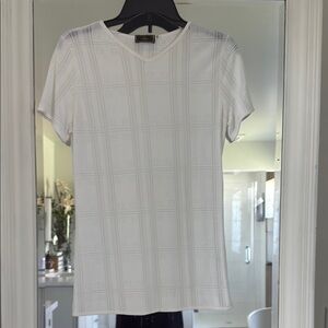 Fendi White Short Sleeve Top